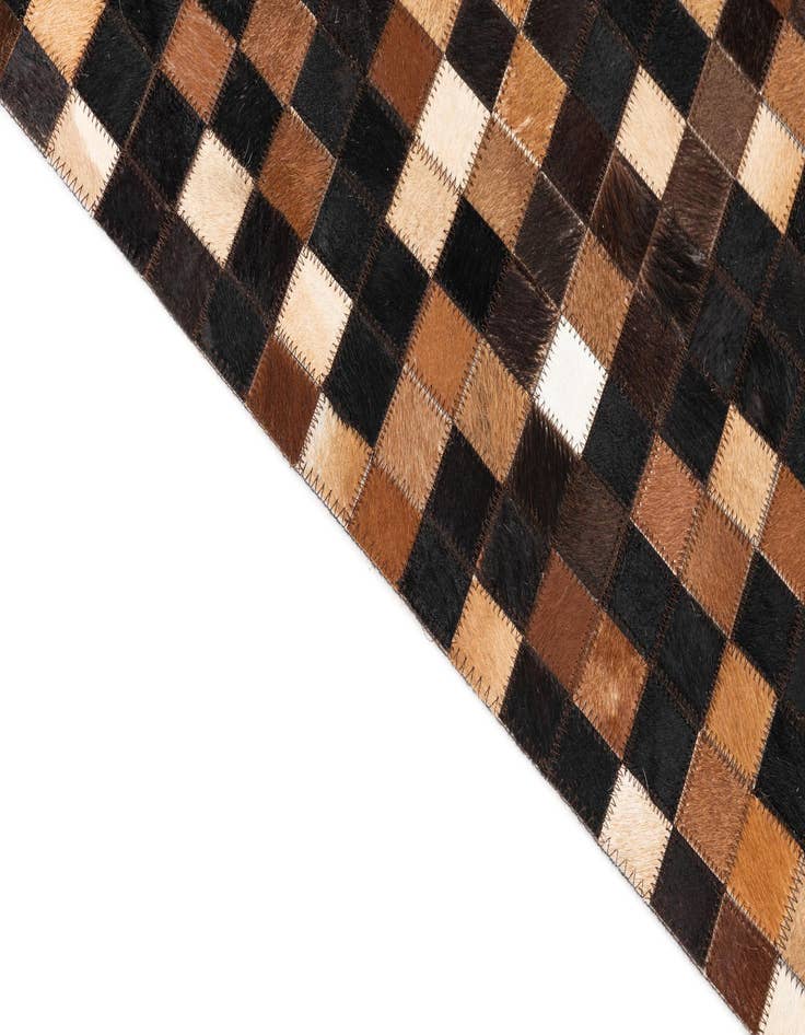 Detail image of  5' x 7' 9 Cowhide Leather Rug