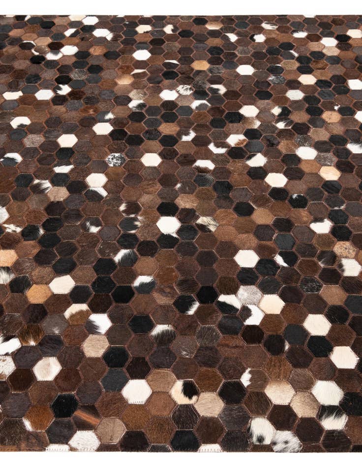 Detail image of  5' x 8' Cowhide Leather Rug