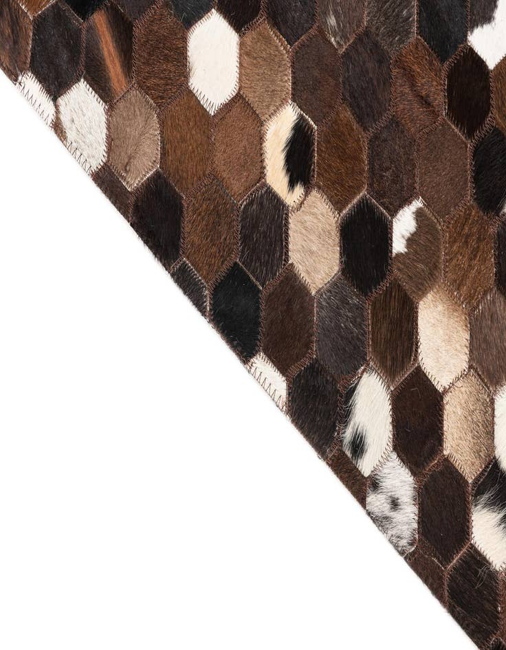 Detail image of  5' x 8' Cowhide Leather Rug