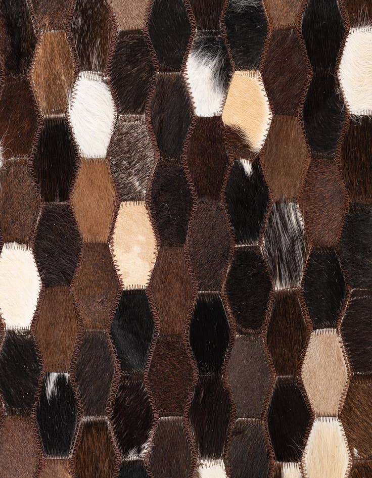 Detail image of  5' x 8' Cowhide Leather Rug