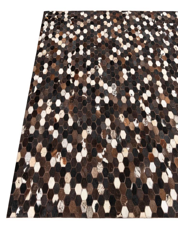Detail image of  5' x 8' Cowhide Leather Rug