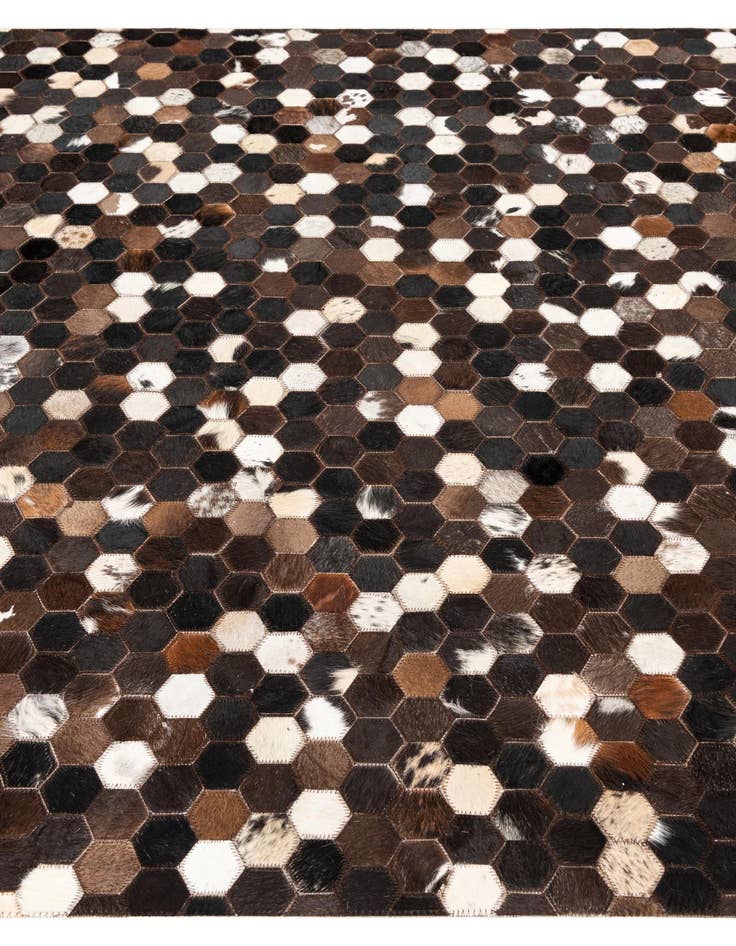 Detail image of  5' x 8' Cowhide Leather Rug