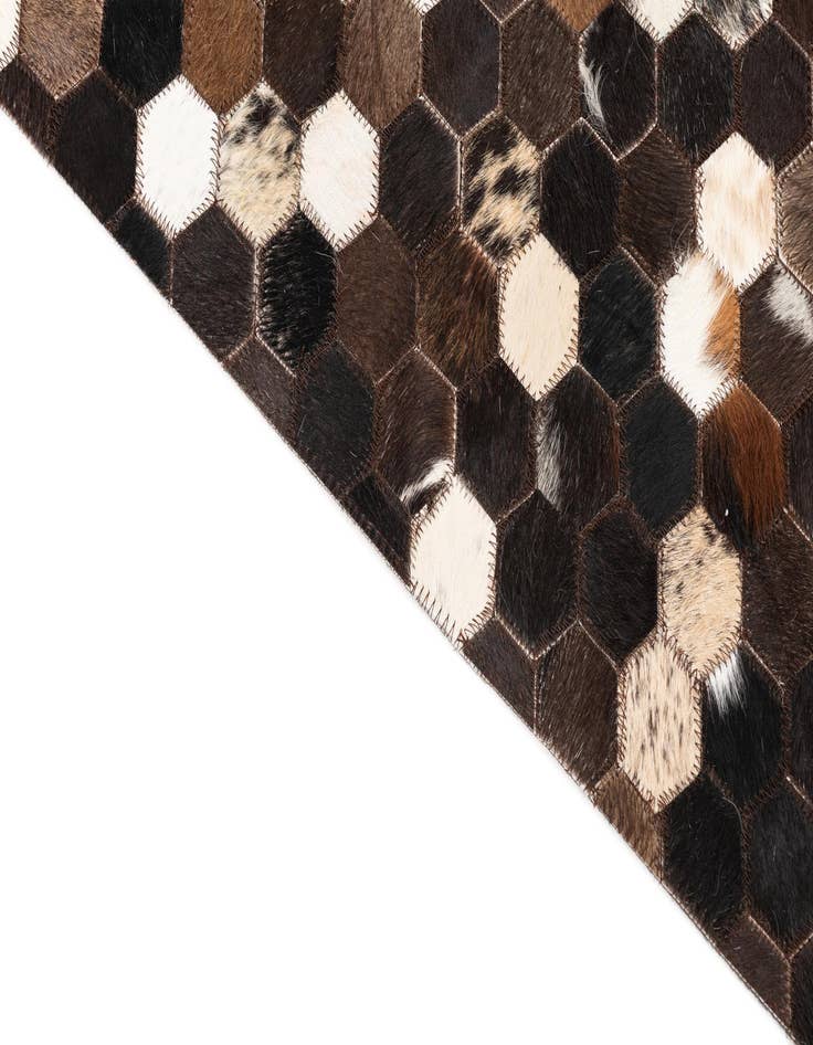 Detail image of  5' x 8' Cowhide Leather Rug