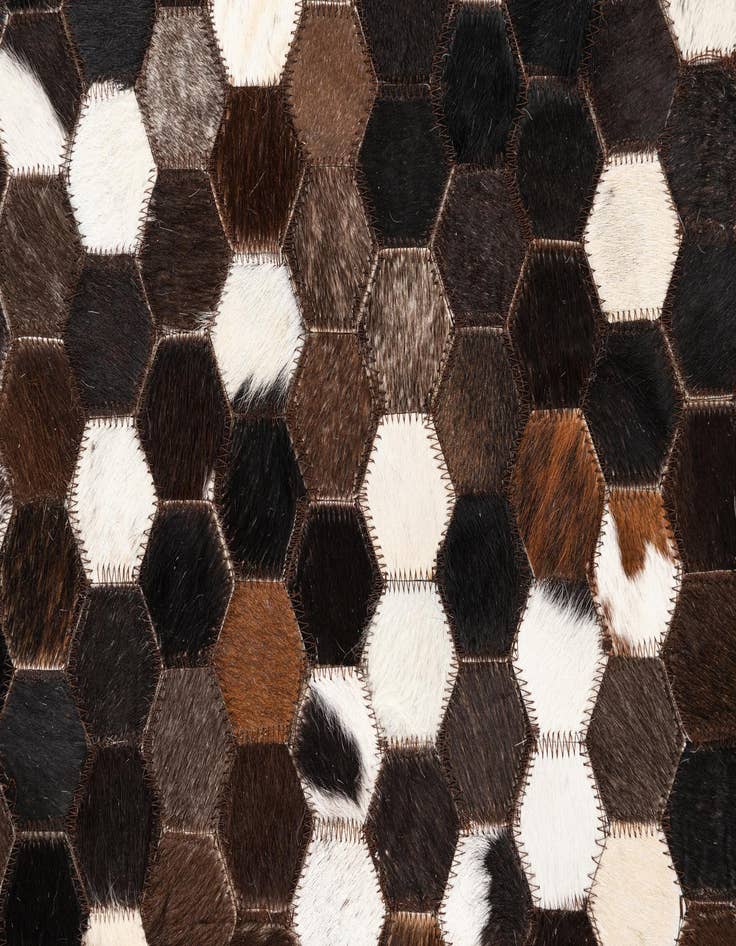 Detail image of  5' x 8' Cowhide Leather Rug
