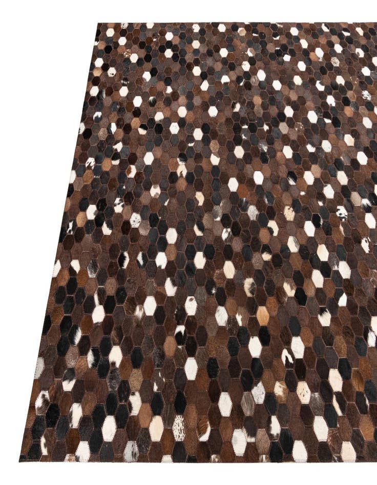 Detail image of  5' x 8' Cowhide Leather Rug