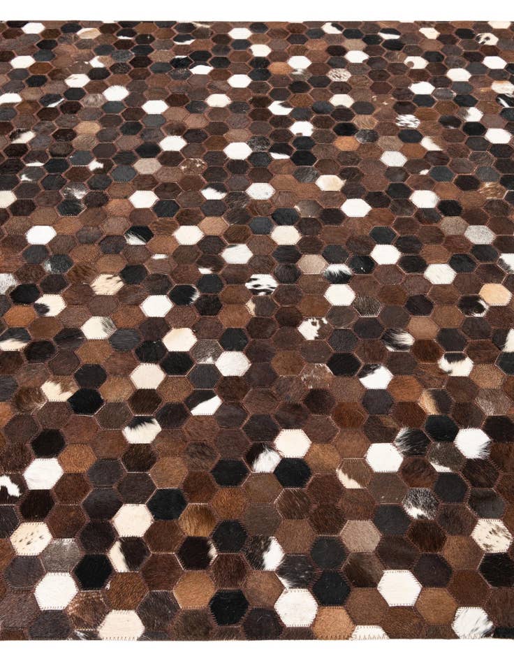 Detail image of  5' x 8' Cowhide Leather Rug