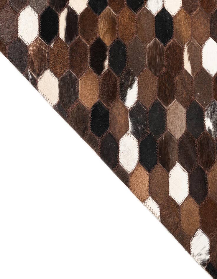 Detail image of  5' x 8' Cowhide Leather Rug