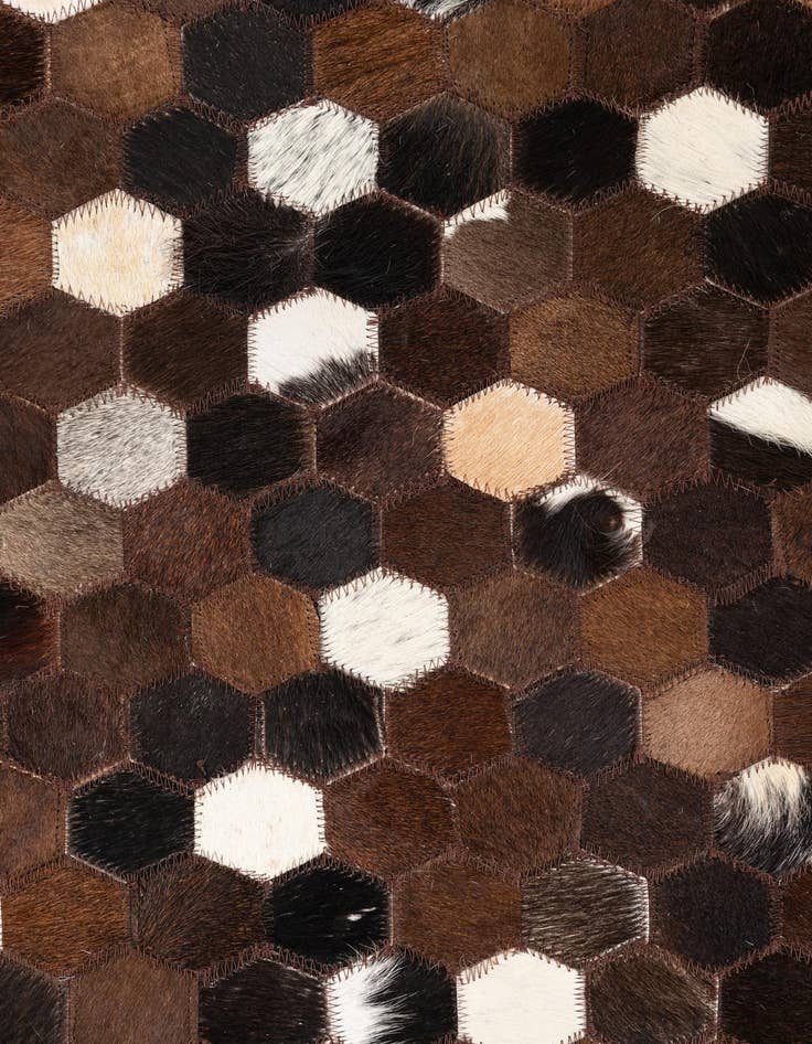 Detail image of  5' x 8' Cowhide Leather Rug