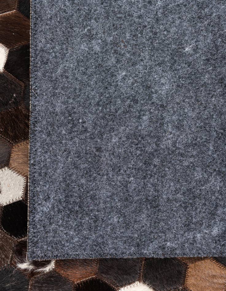 Detail image of  5' 2 x 7' 9 Cowhide Leather Rug