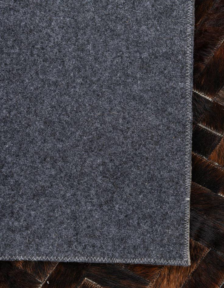 Detail image of  3' 8 x 5' 6 Cowhide Leather Rug