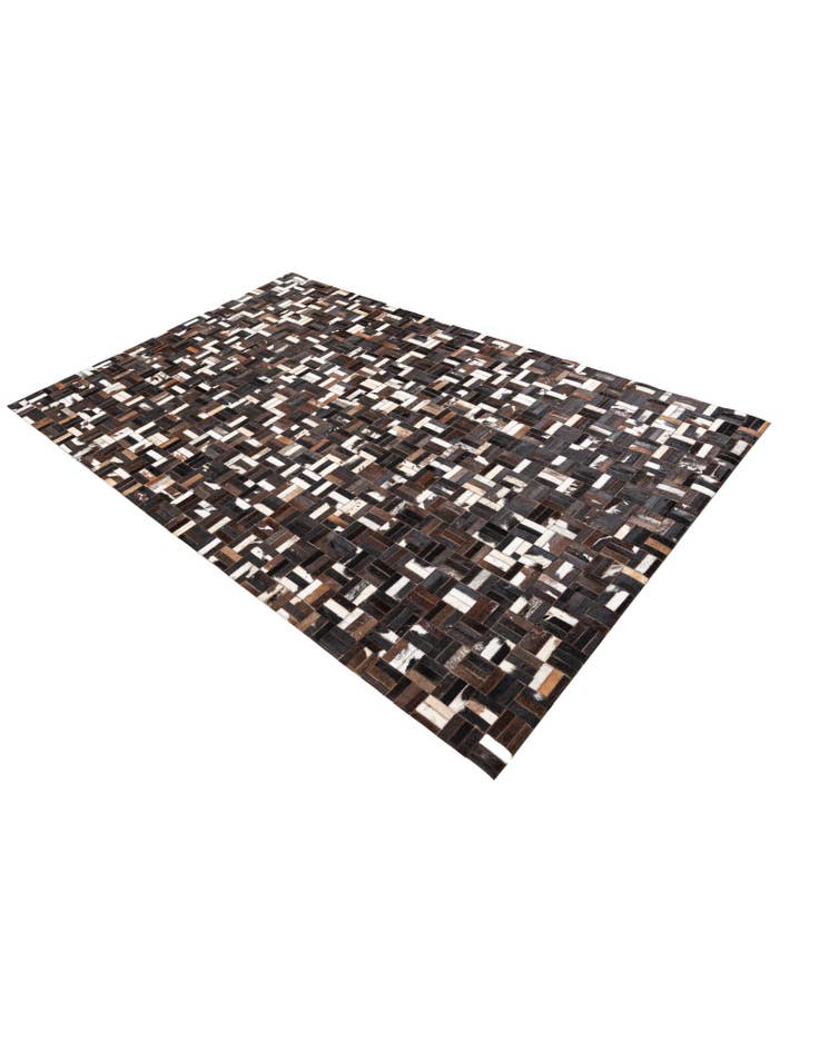 Detail image of  5' x 7' 8 Cowhide Leather Rug