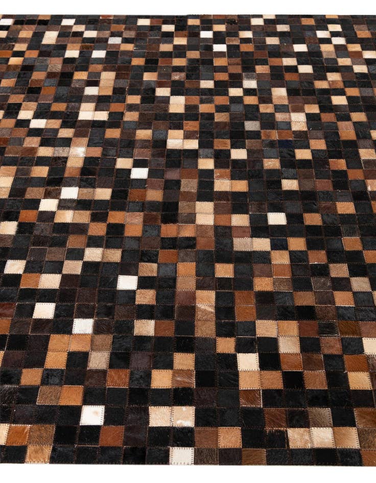 Detail image of  5' x 8' Cowhide Leather Rug