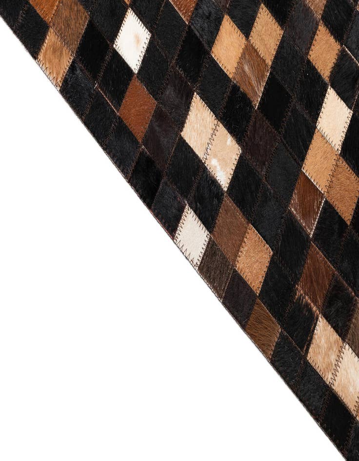 Detail image of  5' x 8' Cowhide Leather Rug