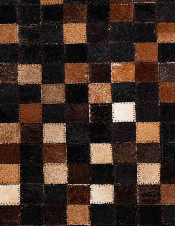 Detail image of  5' x 8' Cowhide Leather Rug