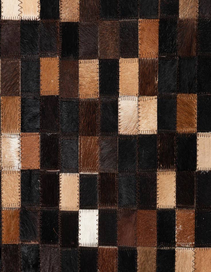 Detail image of  5' x 8' Cowhide Leather Rug