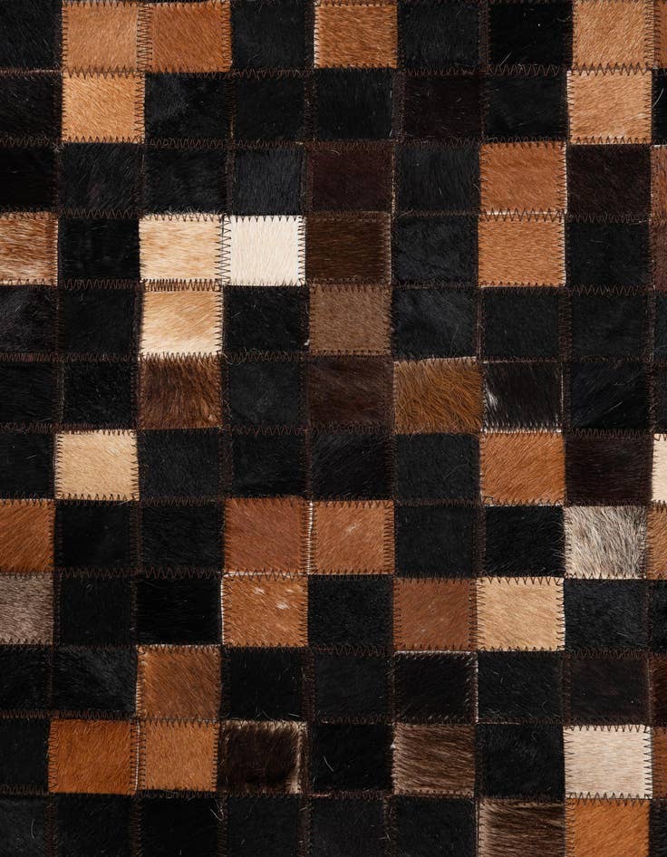 Detail image of  5' x 8' Cowhide Leather Rug