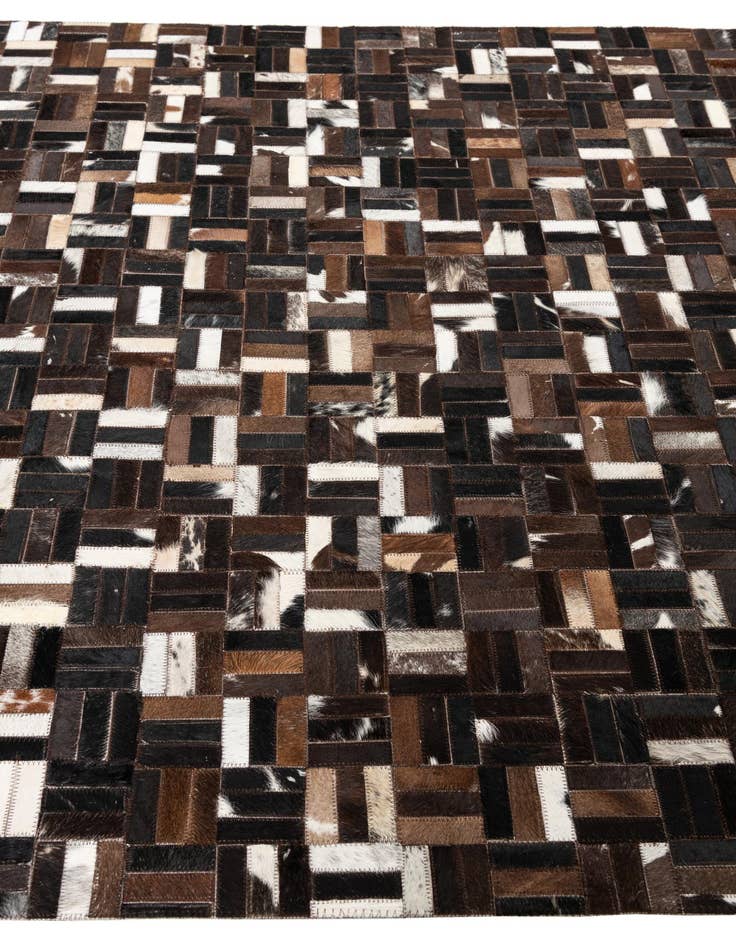 Detail image of  5' x 8' Cowhide Leather Rug