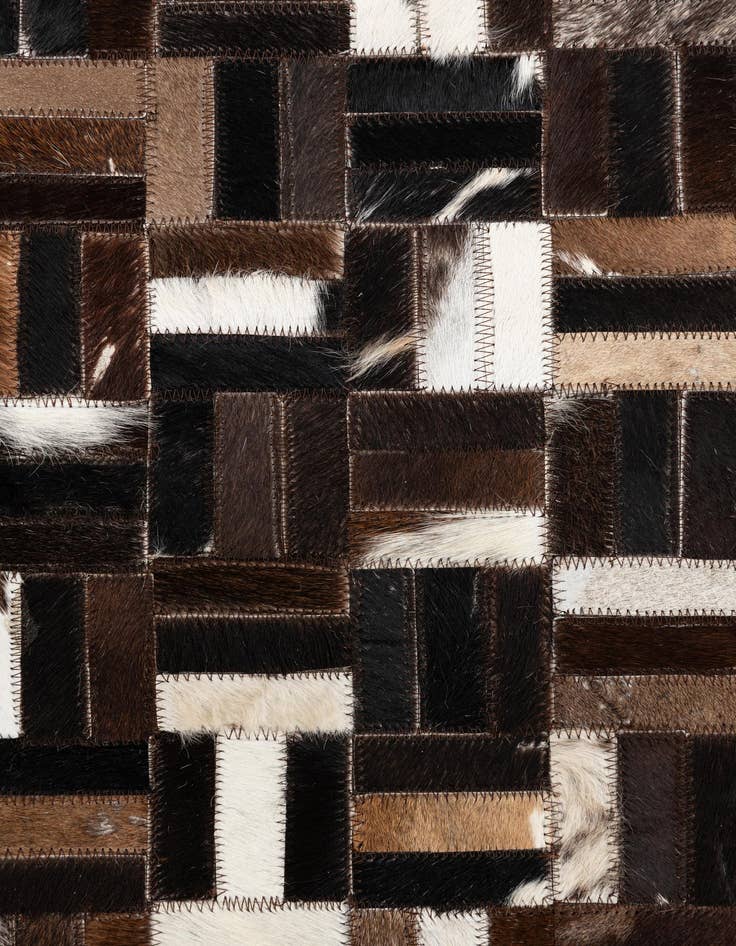 Detail image of  5' x 8' Cowhide Leather Rug