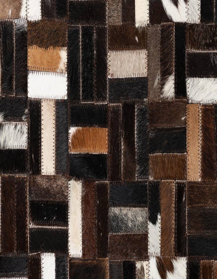 Detail image of  5' x 8' Cowhide Leather Rug