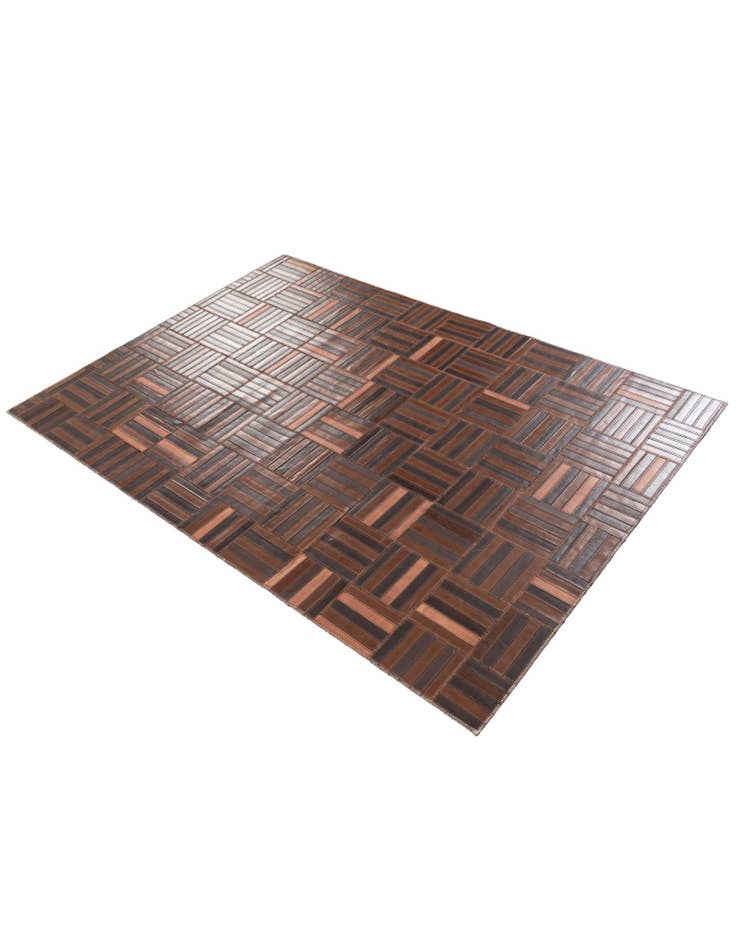 Detail image of  4' x 5' 6 Cowhide Leather Rug