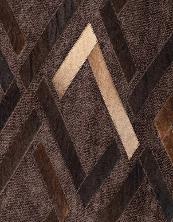 Detail image of  3' 10 x 5' 9 Cowhide Leather Rug