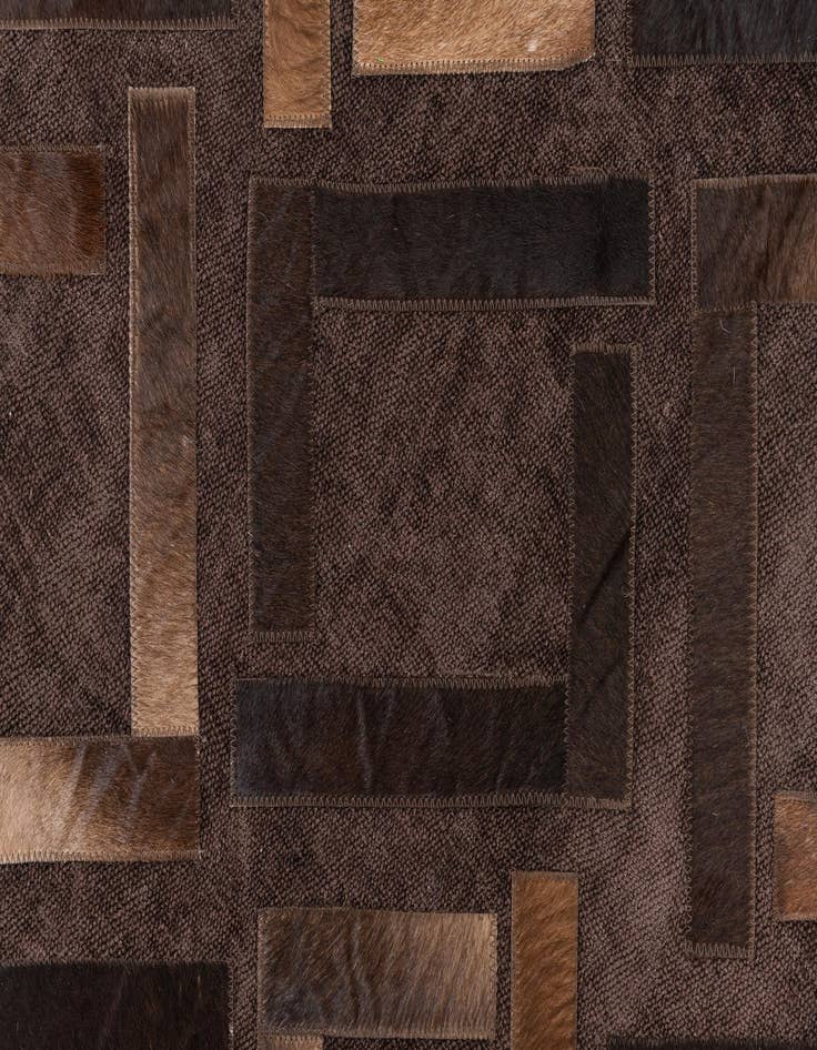 Detail image of  3' 10 x 5' 9 Cowhide Leather Rug