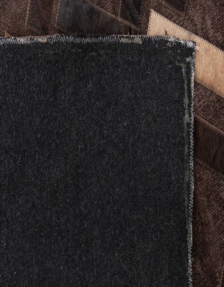 Detail image of  3' 10 x 5' 9 Cowhide Leather Rug