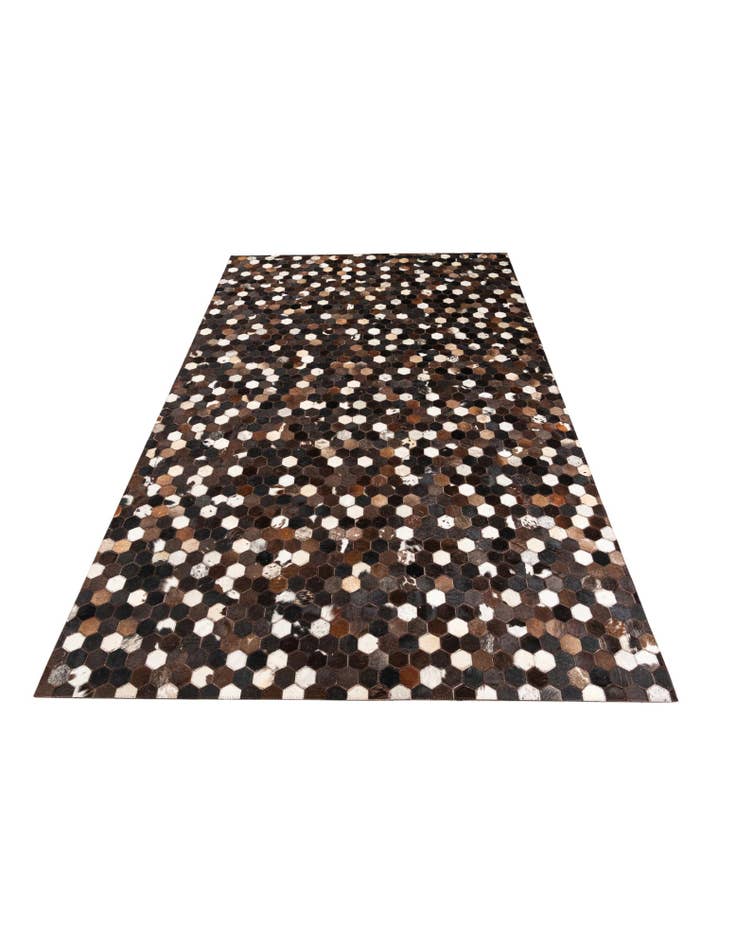 Detail image of  5' 1 x 8' Cowhide Leather Rug