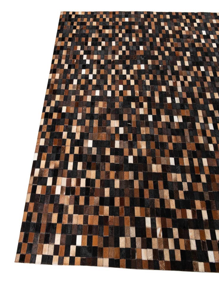 Detail image of  5' x 8' Cowhide Leather Rug