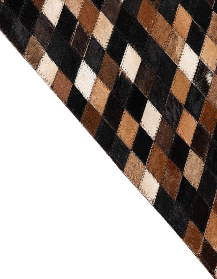 Detail image of  5' x 8' Cowhide Leather Rug