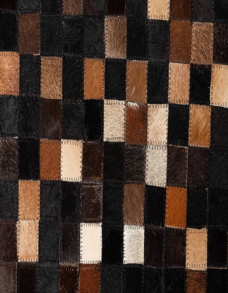 Detail image of  5' x 8' Cowhide Leather Rug