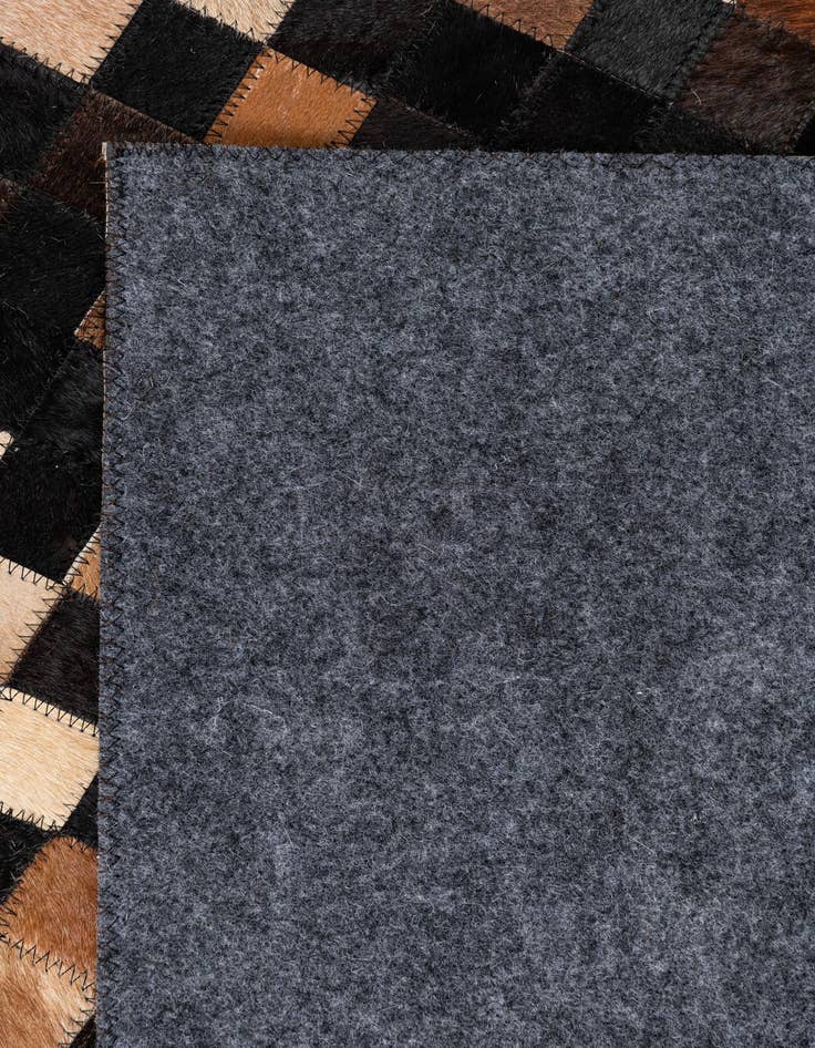 Detail image of  5' x 8' Cowhide Leather Rug