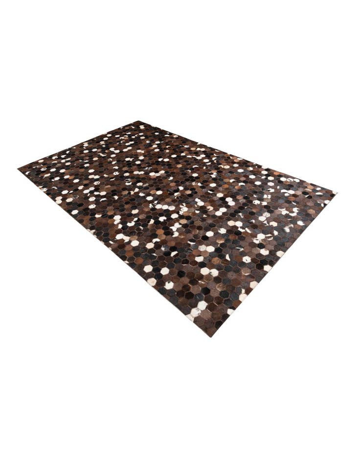 Detail image of  5' x 7' 10 Cowhide Leather Rug