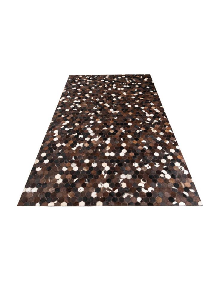 Detail image of  5' x 7' 10 Cowhide Leather Rug
