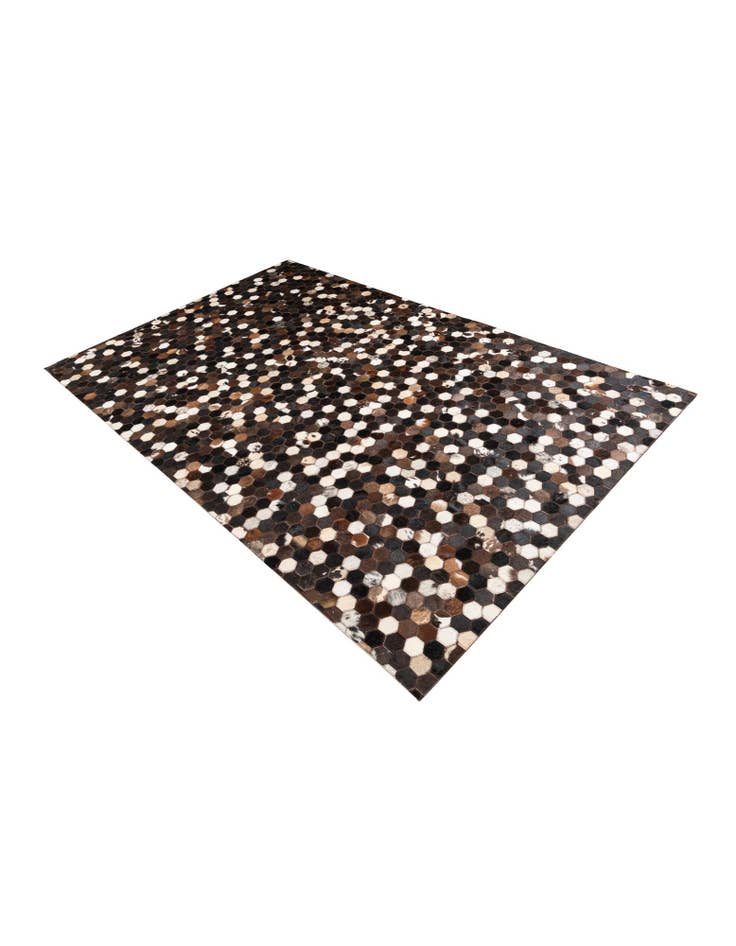 Detail image of  5' x 7' 10 Cowhide Leather Rug