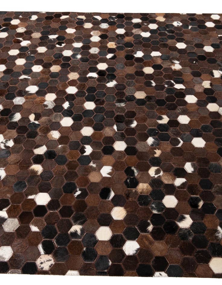 Detail image of  5' x 8' Cowhide Leather Rug