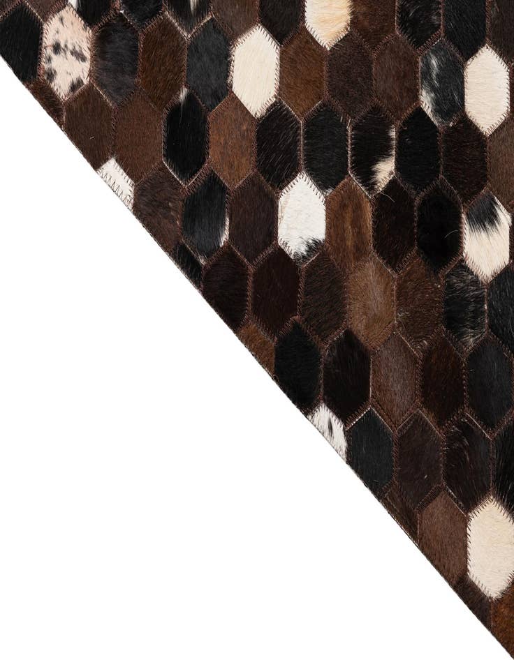 Detail image of  5' x 8' Cowhide Leather Rug