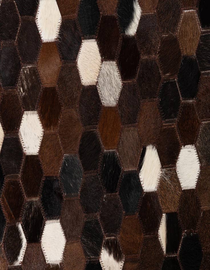 Detail image of  5' x 8' Cowhide Leather Rug