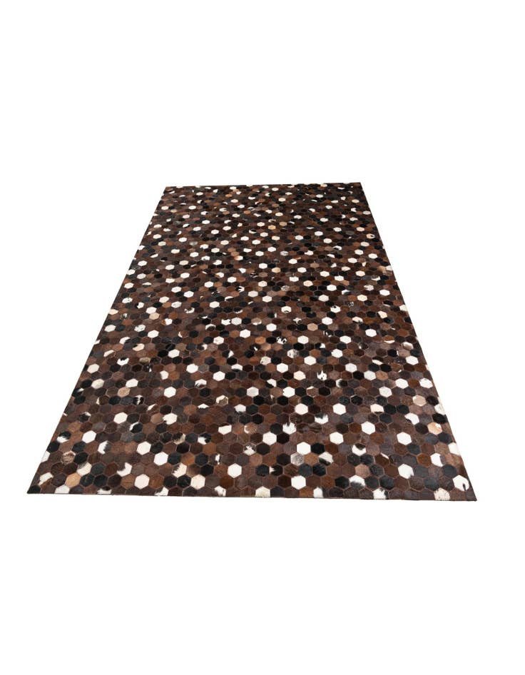 Detail image of  5' 1 x 8' Cowhide Leather Rug