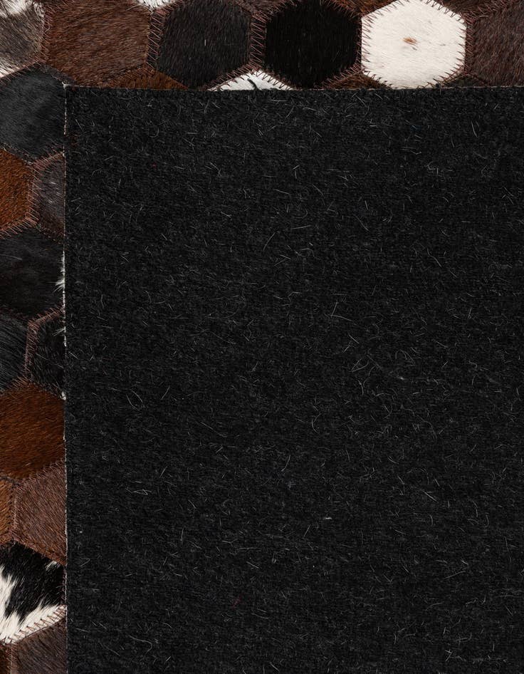 Detail image of  5' 1 x 8' Cowhide Leather Rug