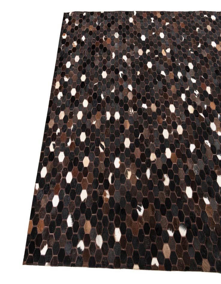 Detail image of  5' 1 x 8' Cowhide Leather Rug