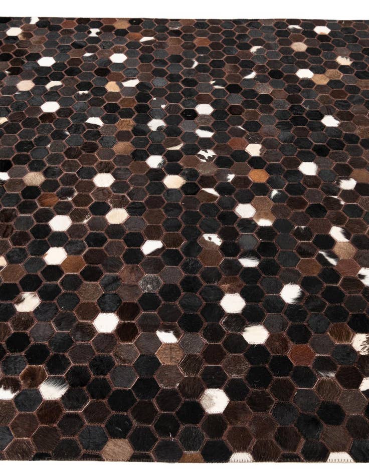 Detail image of  5' 1 x 8' Cowhide Leather Rug