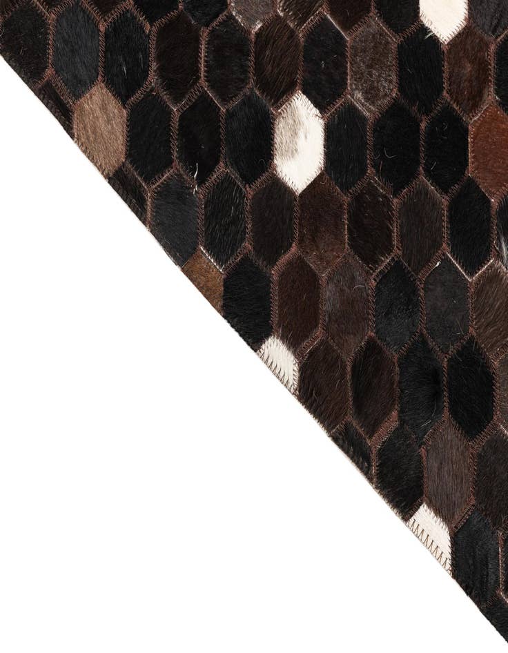 Detail image of  5' 1 x 8' Cowhide Leather Rug
