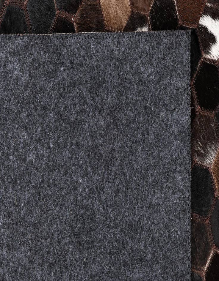 Detail image of  5' 1 x 8' Cowhide Leather Rug