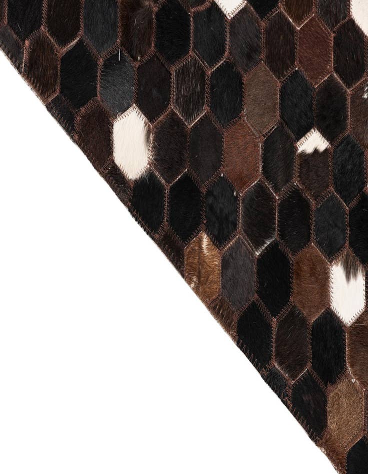 Detail image of  5' 1 x 8' Cowhide Leather Rug
