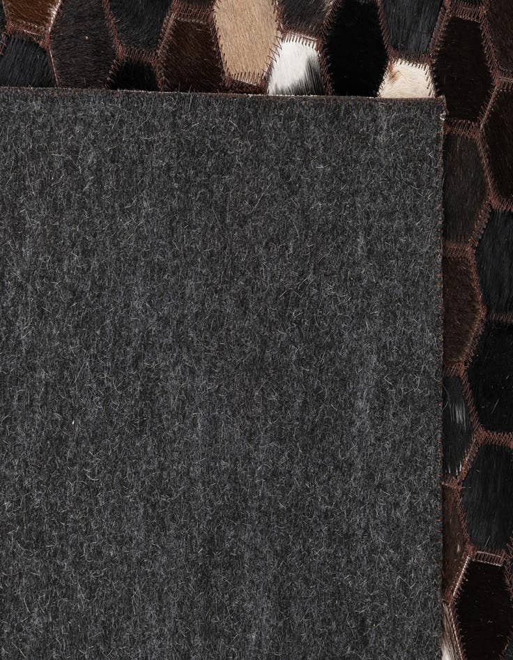 Detail image of  5' 1 x 8' Cowhide Leather Rug