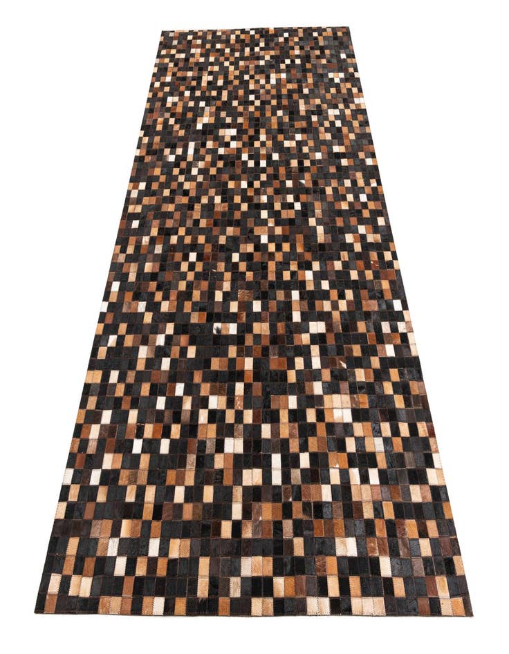 Detail image of  5' 1 x 8' Cowhide Leather Rug