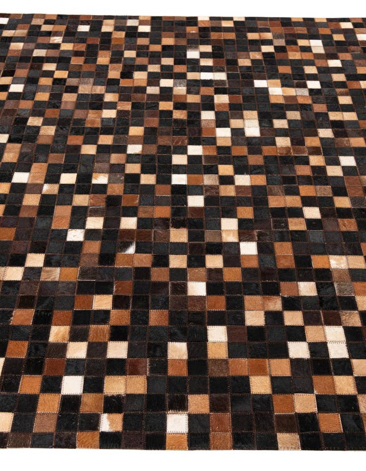Detail image of  5' 1 x 8' Cowhide Leather Rug