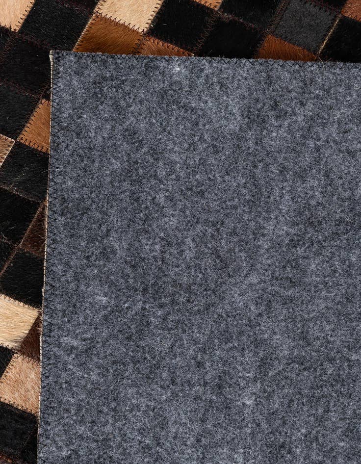 Detail image of  5' 1 x 8' Cowhide Leather Rug