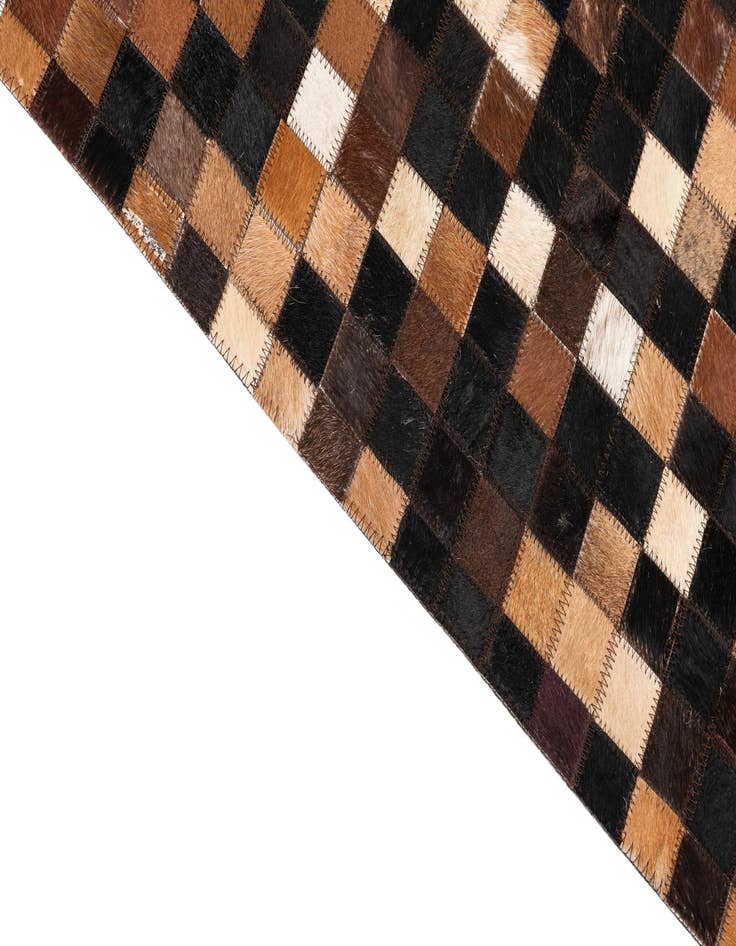 Detail image of  5' x 8' Cowhide Leather Rug